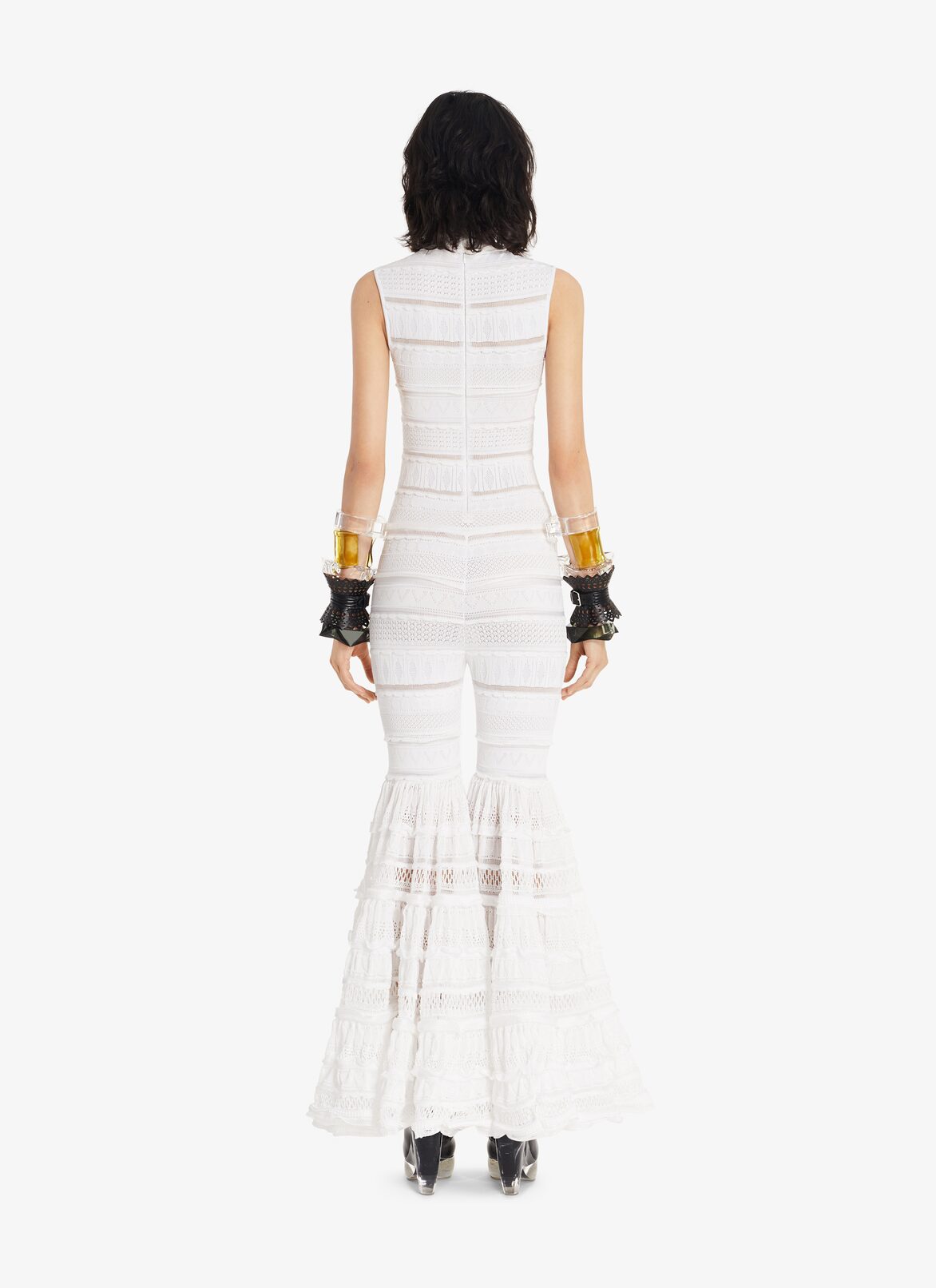 Crinoline Jumpsuit ALAÏA OPTIC WHITE CRINOLINE JUMPSUIT